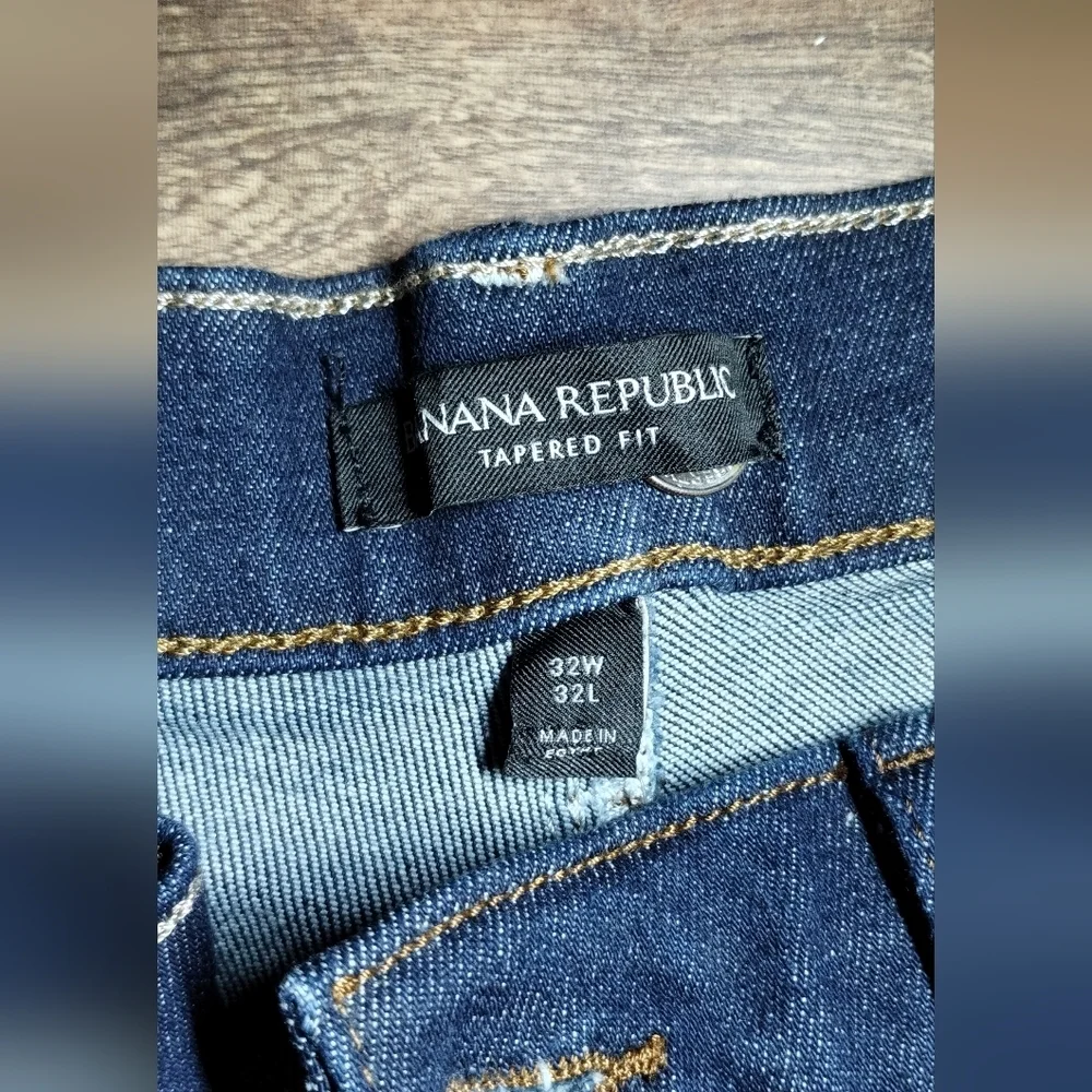 Banana Republic Dark Blue Tapered Fit Jeans